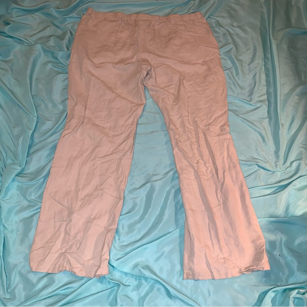 New York & Company Cream Linen Pants Size Large - Picture 3 of 7